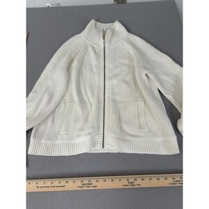 Victorias Secret Sweater Womens XL Full Zip Knit Jacket Pockets Pullover‎ Casual